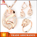 Cheap jewlery wholesale elegant zirconia jewelry design fashion dubai jewelry set for women